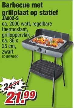 Aanbiedingen Barbecue met grillplaat op statief ja802-s - Huismerk - Poco - Geldig van 29/05/2017 tot 04/06/2017 bij Poco
