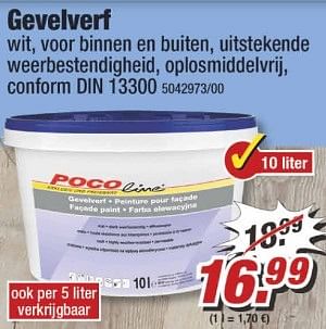 Aanbiedingen Gevelverf - Huismerk - Poco - Geldig van 29/05/2017 tot 04/06/2017 bij Poco