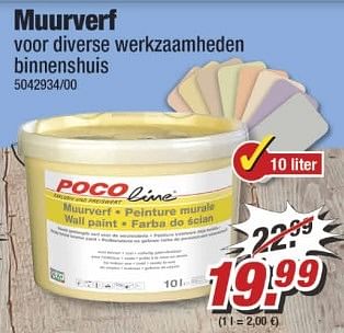 Aanbiedingen Muurverf - Huismerk - Poco - Geldig van 29/05/2017 tot 04/06/2017 bij Poco