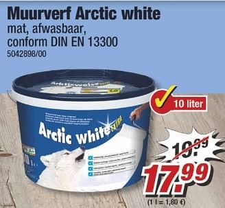 Aanbiedingen Muurverf arctic white - Huismerk - Poco - Geldig van 29/05/2017 tot 04/06/2017 bij Poco