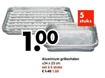 Aanbiedingen Aluminium grillschalen - Huismerk - Wibra - Geldig van 29/05/2017 tot 10/06/2017 bij Wibra
