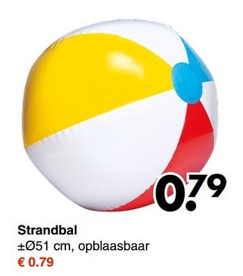 Aanbiedingen Strandbal - Huismerk - Wibra - Geldig van 29/05/2017 tot 10/06/2017 bij Wibra