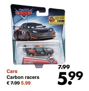 Aanbiedingen Cars carbon racers - Cars - Geldig van 29/05/2017 tot 10/06/2017 bij Wibra