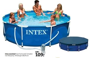 Aanbiedingen Intex zwembad type frame pool. compleet met +lterpomp. afmetingen - Intex - Geldig van 29/05/2017 tot 11/06/2017 bij Boerenbond