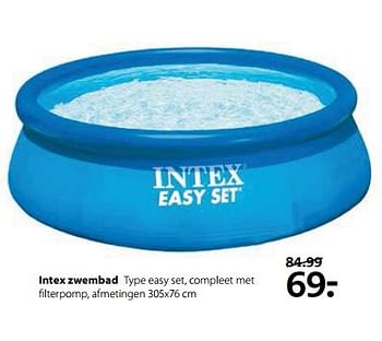 Aanbiedingen Intex zwembad type easy set, compleet met filterpomp - Intex - Geldig van 29/05/2017 tot 11/06/2017 bij Boerenbond