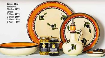 Aanbiedingen Servies oliva aardewerk oliefles - Huismerk - Xenos - Geldig van 29/05/2017 tot 11/06/2017 bij Xenos