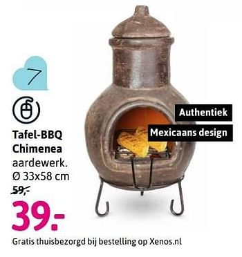 Aanbiedingen Tafel-bbq chimenea aardewerk - Huismerk - Xenos - Geldig van 29/05/2017 tot 11/06/2017 bij Xenos