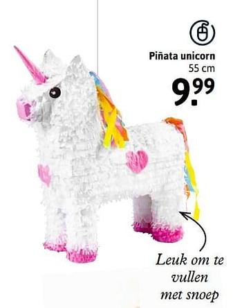 Aanbiedingen Piñata unicorn - Huismerk - Xenos - Geldig van 29/05/2017 tot 11/06/2017 bij Xenos