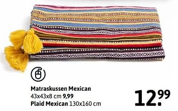 Aanbiedingen Plaid mexican - Huismerk - Xenos - Geldig van 29/05/2017 tot 11/06/2017 bij Xenos