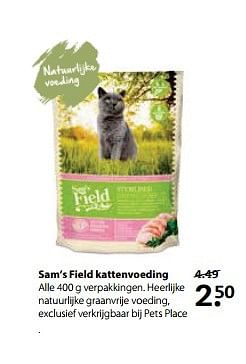 Aanbiedingen Sam`s field kattenvoeding - Sam's Field - Geldig van 29/05/2017 tot 11/06/2017 bij Boerenbond