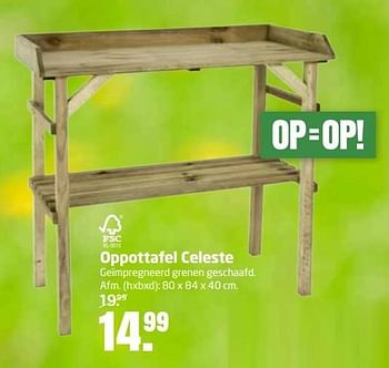 Aanbiedingen Oppottafel celeste - Huismerk - Formido - Geldig van 29/05/2017 tot 11/06/2017 bij Formido