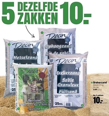 Aanbiedingen Brekerzand - Decor - Geldig van 29/05/2017 tot 11/06/2017 bij Formido