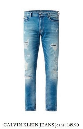 Aanbiedingen Calvin klein jeans jeans - Calvin Klein - Geldig van 23/04/2017 tot 30/06/2017 bij De Bijenkorf