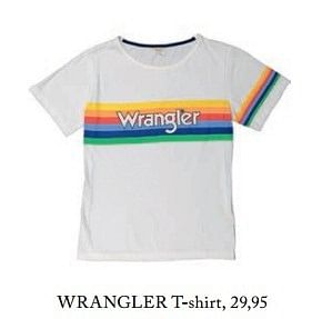 Aanbiedingen Wrangler t-shirt - Wrangler - Geldig van 23/04/2017 tot 30/06/2017 bij De Bijenkorf