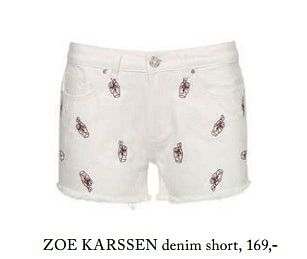 Aanbiedingen Zoe karssen denim short - Zoe Karssen - Geldig van 23/04/2017 tot 30/06/2017 bij De Bijenkorf