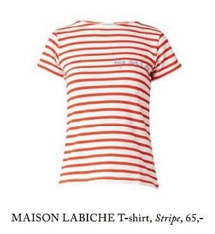 Aanbiedingen Maison labiche t-shirt, stripe - Maison Labiche - Geldig van 23/04/2017 tot 30/06/2017 bij De Bijenkorf