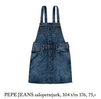 Aanbiedingen Pepe jeans salopettejurk - Pepe Jeans - Geldig van 23/04/2017 tot 30/06/2017 bij De Bijenkorf