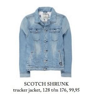 Aanbiedingen Scotch shrunk trucker jacket - Scotch Shrunk - Geldig van 23/04/2017 tot 30/06/2017 bij De Bijenkorf