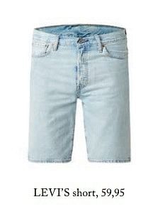 Aanbiedingen Levi`s short - Levi's Jeans - Geldig van 23/04/2017 tot 30/06/2017 bij De Bijenkorf