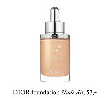 Aanbiedingen Dior foundation nude air - Dior - Geldig van 23/04/2017 tot 30/06/2017 bij De Bijenkorf