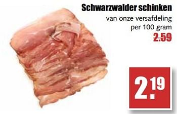 Aanbiedingen Schwarzwalder schinken van onze versafdeling - Huismerk - MCD Supermarkten - Geldig van 29/05/2017 tot 03/06/2017 bij MCD Supermarkten