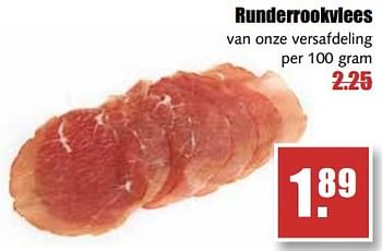 Aanbiedingen Runderrookvlees van onze versafdeling - Huismerk - MCD Supermarkten - Geldig van 29/05/2017 tot 03/06/2017 bij MCD Supermarkten