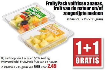 Aanbiedingen Fruitypack fruit van de natuur - Huismerk - MCD Supermarkten - Geldig van 29/05/2017 tot 03/06/2017 bij MCD Supermarkten