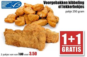 Aanbiedingen Voorgebakken kibbeling of lekkerbekjes - Huismerk - MCD Supermarkten - Geldig van 29/05/2017 tot 03/06/2017 bij MCD Supermarkten
