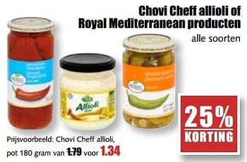 Aanbiedingen Chovi cheff allioli - Chovi Cheff - Geldig van 29/05/2017 tot 03/06/2017 bij MCD Supermarkten