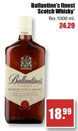 Aanbiedingen Ballantine`s finest scotch whisky - Ballantine's - Geldig van 29/05/2017 tot 03/06/2017 bij MCD Supermarkten