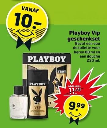 Aanbiedingen Playboy vip geschenkset - Playboy - Geldig van 30/05/2017 tot 04/06/2017 bij Trekpleister