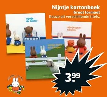 Aanbiedingen Nijntje kartonboek - Huismerk - Trekpleister - Geldig van 30/05/2017 tot 04/06/2017 bij Trekpleister