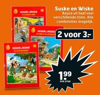 Aanbiedingen Suske en wiske - Huismerk - Trekpleister - Geldig van 30/05/2017 tot 04/06/2017 bij Trekpleister