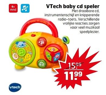 Aanbiedingen Vtech baby cd speler - Vtech - Geldig van 30/05/2017 tot 04/06/2017 bij Trekpleister