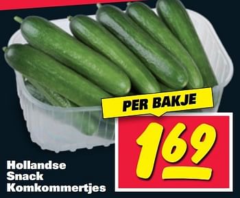 Aanbiedingen Hollandse snack komkommertjes - Huismerk - Nettorama - Geldig van 29/05/2017 tot 04/06/2017 bij Nettorama