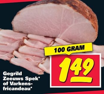 Aanbiedingen Gegrild zeeuws spek of varkensfricandeau - Huismerk - Nettorama - Geldig van 29/05/2017 tot 04/06/2017 bij Nettorama