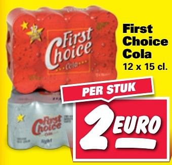 Aanbiedingen First choice cola - First choice - Geldig van 29/05/2017 tot 04/06/2017 bij Nettorama