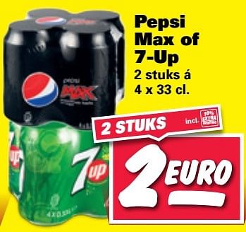 Aanbiedingen Pepsi max of 7-up - Huismerk - Nettorama - Geldig van 29/05/2017 tot 04/06/2017 bij Nettorama