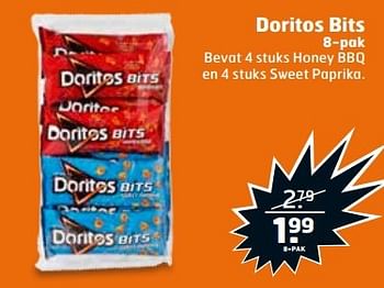 Aanbiedingen Doritos bits - Doritos - Geldig van 30/05/2017 tot 04/06/2017 bij Trekpleister