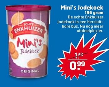Aanbiedingen Mini`s jodekoek - Enkhuizer - Geldig van 30/05/2017 tot 04/06/2017 bij Trekpleister