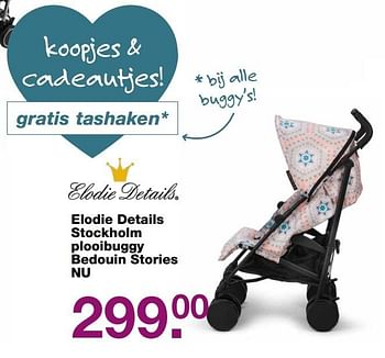 Aanbiedingen Elodie details stockholm plooibuggy bedouin stories - Elodie Details - Geldig van 28/05/2017 tot 19/06/2017 bij Baby & Tiener Megastore