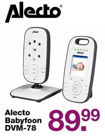 Aanbiedingen Alecto babyfoon dvm-78 - Alecto - Geldig van 28/05/2017 tot 19/06/2017 bij Baby & Tiener Megastore