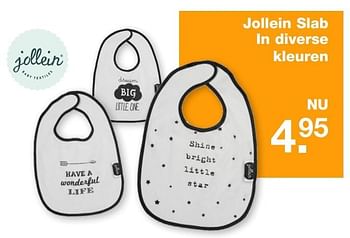 Aanbiedingen Jollein slab in diverse kleuren - Jollein - Geldig van 28/05/2017 tot 19/06/2017 bij Baby & Tiener Megastore