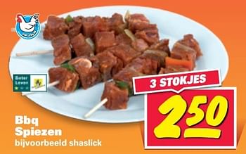 Aanbiedingen Bbq spiezen shaslick - Huismerk - Nettorama - Geldig van 29/05/2017 tot 04/06/2017 bij Nettorama