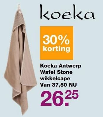 Aanbiedingen Koeka antwerp wafel stone wikkelcape - Koeka - Geldig van 28/05/2017 tot 19/06/2017 bij Baby & Tiener Megastore
