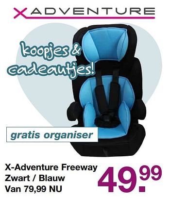 Aanbiedingen X-adventure freeway zwart - blauw - Xadventure - Geldig van 28/05/2017 tot 19/06/2017 bij Baby & Tiener Megastore