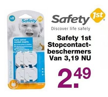 Aanbiedingen Safety 1st stopcontactbeschermers - Safety 1st - Geldig van 28/05/2017 tot 19/06/2017 bij Baby & Tiener Megastore