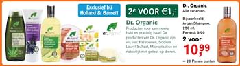 Aanbiedingen Argan shampoo - Dr. Organic - Geldig van 29/05/2017 tot 18/06/2017 bij Holland & Barrett