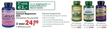 Aanbiedingen Calcium magnesium zink - Huismerk - Essenza - Geldig van 29/05/2017 tot 18/06/2017 bij Holland & Barrett
