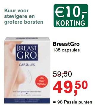 Aanbiedingen Breastgro - BreastGro - Geldig van 29/05/2017 tot 18/06/2017 bij Holland & Barrett